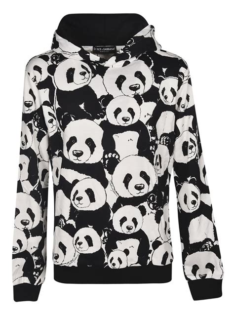 dolce gabbana panda hoodie|dolce and gabbana black hoodie.